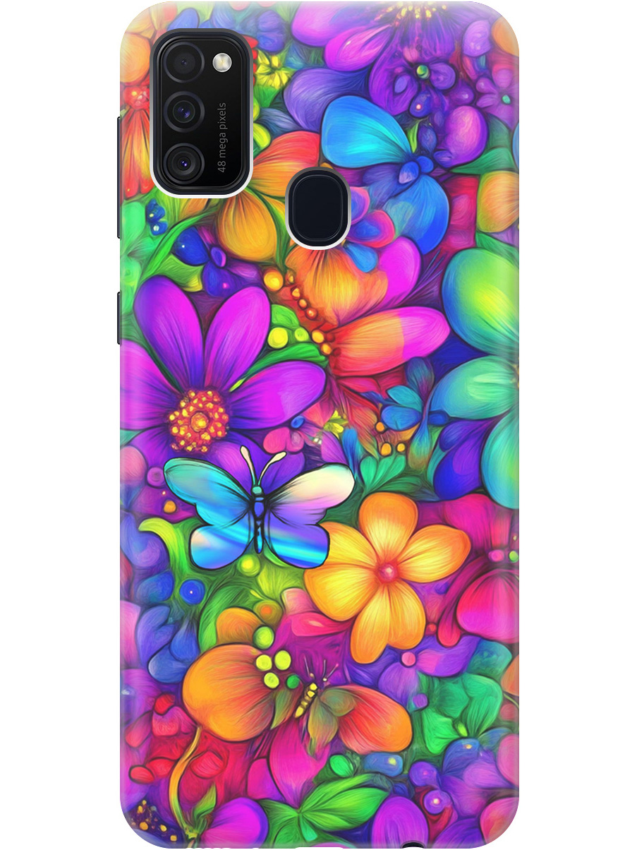 Силиконовый чехол на Samsung Galaxy M21/M30s с принтом "Бабочки и цветы" прозрачный, Прозрачный;зеленый;фиолетовый;красный, 723067623
Силиконовый чехол на Samsung Galaxy M21/M30s с принтом "Бабочки и цветы" прозрачный, Прозрачный;зеленый;фиолетовый;красный, 723067623