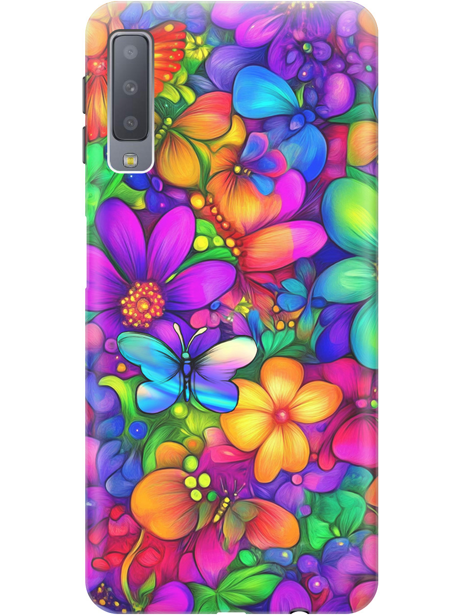 Силиконовый чехол на Samsung Galaxy A7 (2018) с принтом "Бабочки и цветы" прозрачный, Прозрачный;зеленый;фиолетовый;красный, 719709123
Силиконовый чехол на Samsung Galaxy A7 (2018) с принтом "Бабочки и цветы" прозрачный, Прозрачный;зеленый;фиолетовый;красный, 719709123