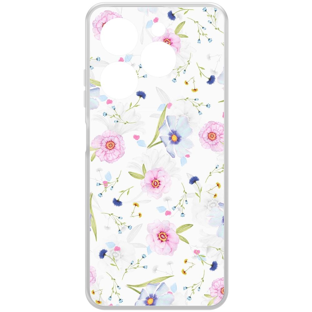 Чехол-накладка Krutoff Clear Case Цветочный паттерн 3 для Infinix Hot 40i, Прозрачный
Чехол-накладка Krutoff Clear Case Цветочный паттерн 3 для Infinix Hot 40i, Прозрачный