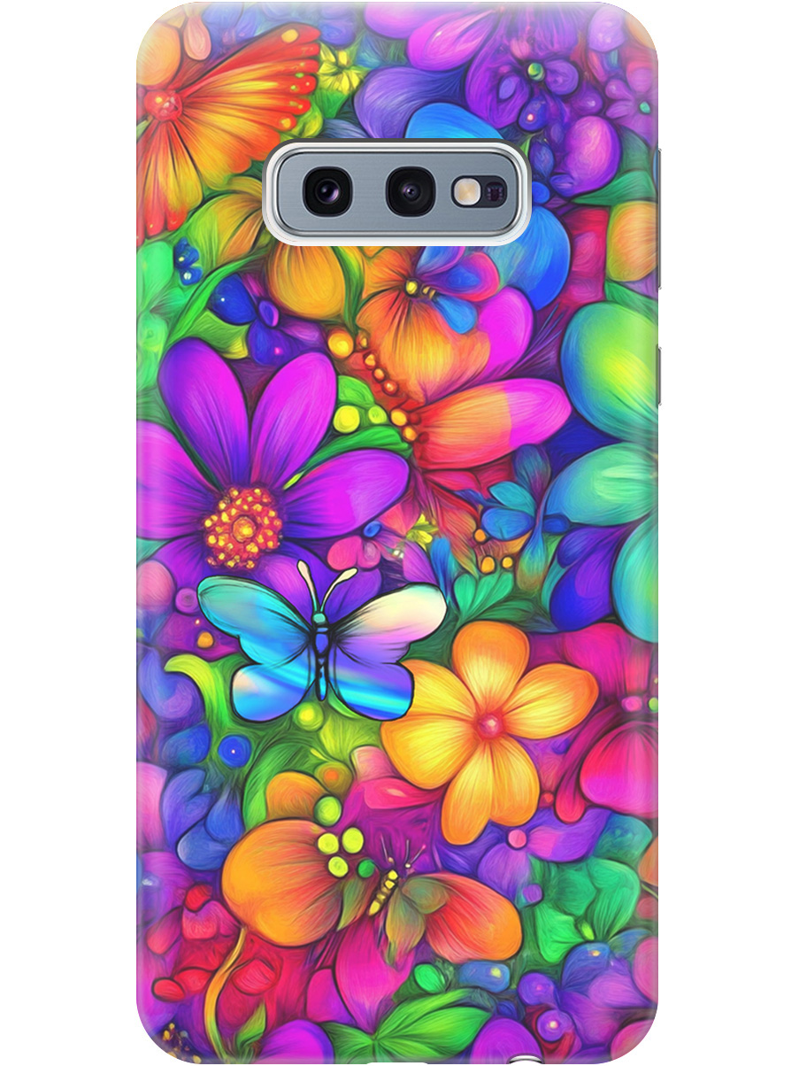 Силиконовый чехол на Samsung Galaxy S10e с принтом "Бабочки и цветы" прозрачный, Прозрачный;зеленый;фиолетовый;красный, 720461223 
Силиконовый чехол на Samsung Galaxy S10e с принтом "Бабочки и цветы" прозрачный, Прозрачный;зеленый;фиолетовый;красный, 720461223