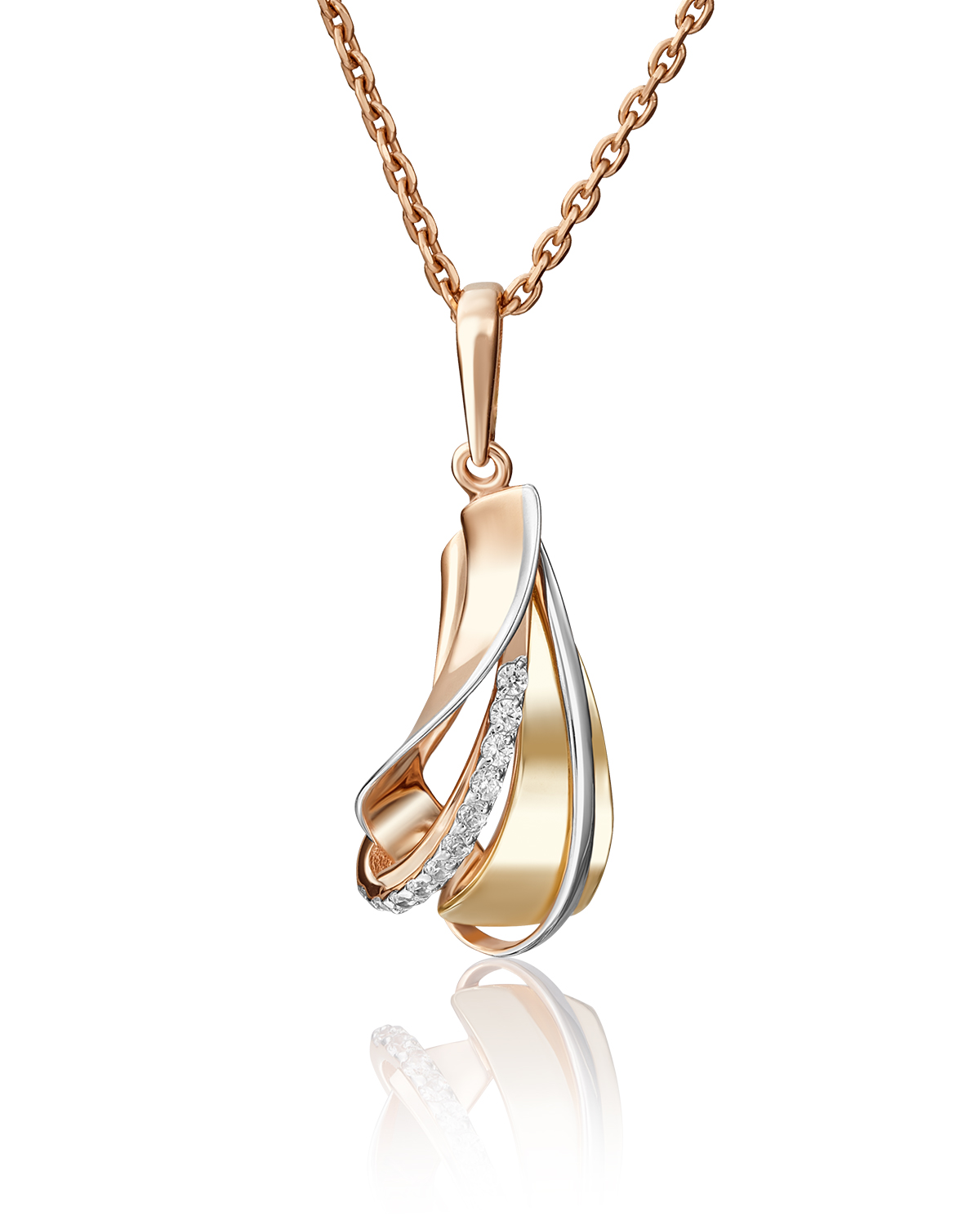 Кулон из белого золота/красного золота PLATINA jewelry 03-2865-00-401-1113-48, фианит, 03-2865-00-401-1113-48
Кулон из белого золота/красного золота PLATINA jewelry 03-2865-00-401-1113-48, фианит, 03-2865-00-401-1113-48