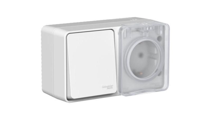 Блок ОП AtlasDesign PROFI IP54 (розетка 16А заземл. защ. шторки + 1-кл. выключатель 10А), Серый
Блок ОП AtlasDesign PROFI IP54 (розетка 16А заземл. защ. шторки + 1-кл. выключатель 10А), Серый