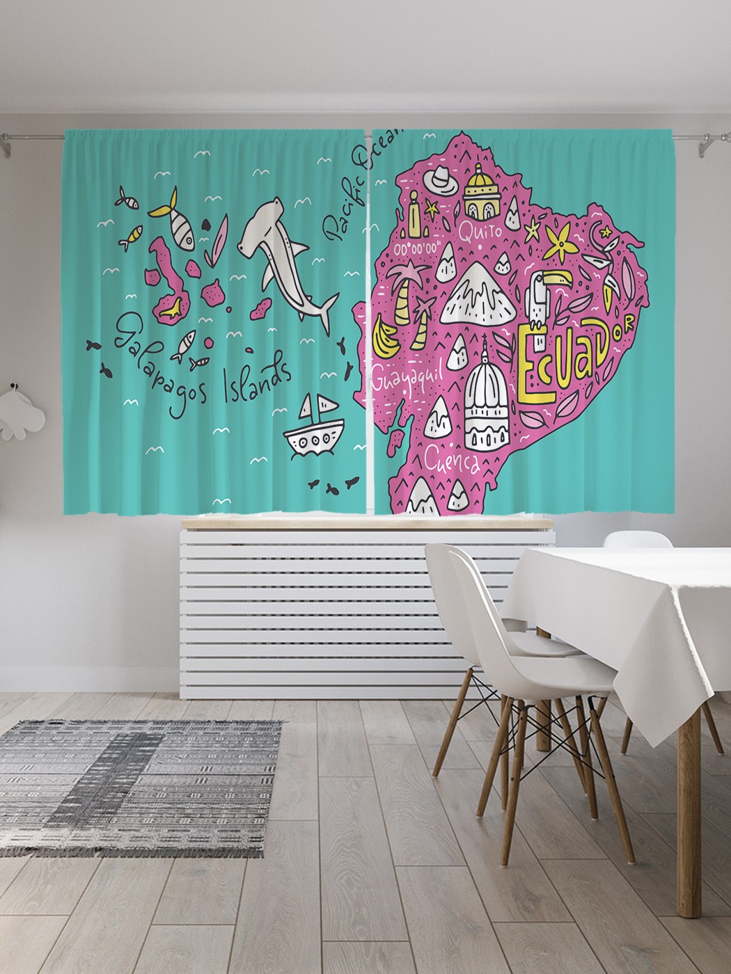 Шторы JoyArty "Карта Эквадора с Галапагосами", Oxford DeLux, 2 полотна 145x180 см, Карта Эквадора с Галапагосами
Шторы JoyArty "Карта Эквадора с Галапагосами", Oxford DeLux, 2 полотна 145x180 см, Карта Эквадора с Галапагосами