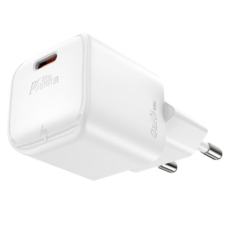 Сетевое зарядное устройство ACEFAST A77 mini PD30W GaN USB-C charger EU белый, A77 mini
Сетевое зарядное устройство ACEFAST A77 mini PD30W GaN USB-C charger EU белый, A77 mini