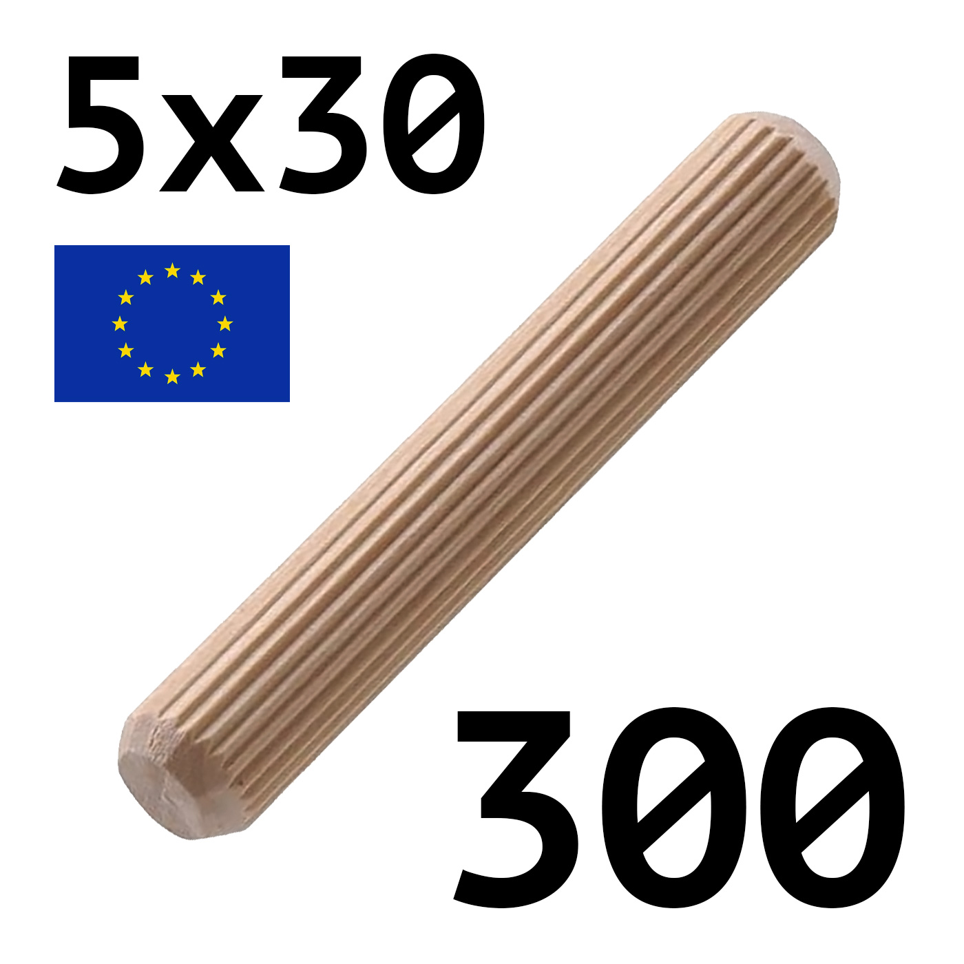 Шкант Lutrella 5х30 мм мебельный деревянный (бук), 300 шт., калиброванный. Арт.3727, Бежевый, 3712
Шкант Lutrella 5х30 мм мебельный деревянный (бук), 300 шт., калиброванный. Арт.3727, Бежевый, 3712