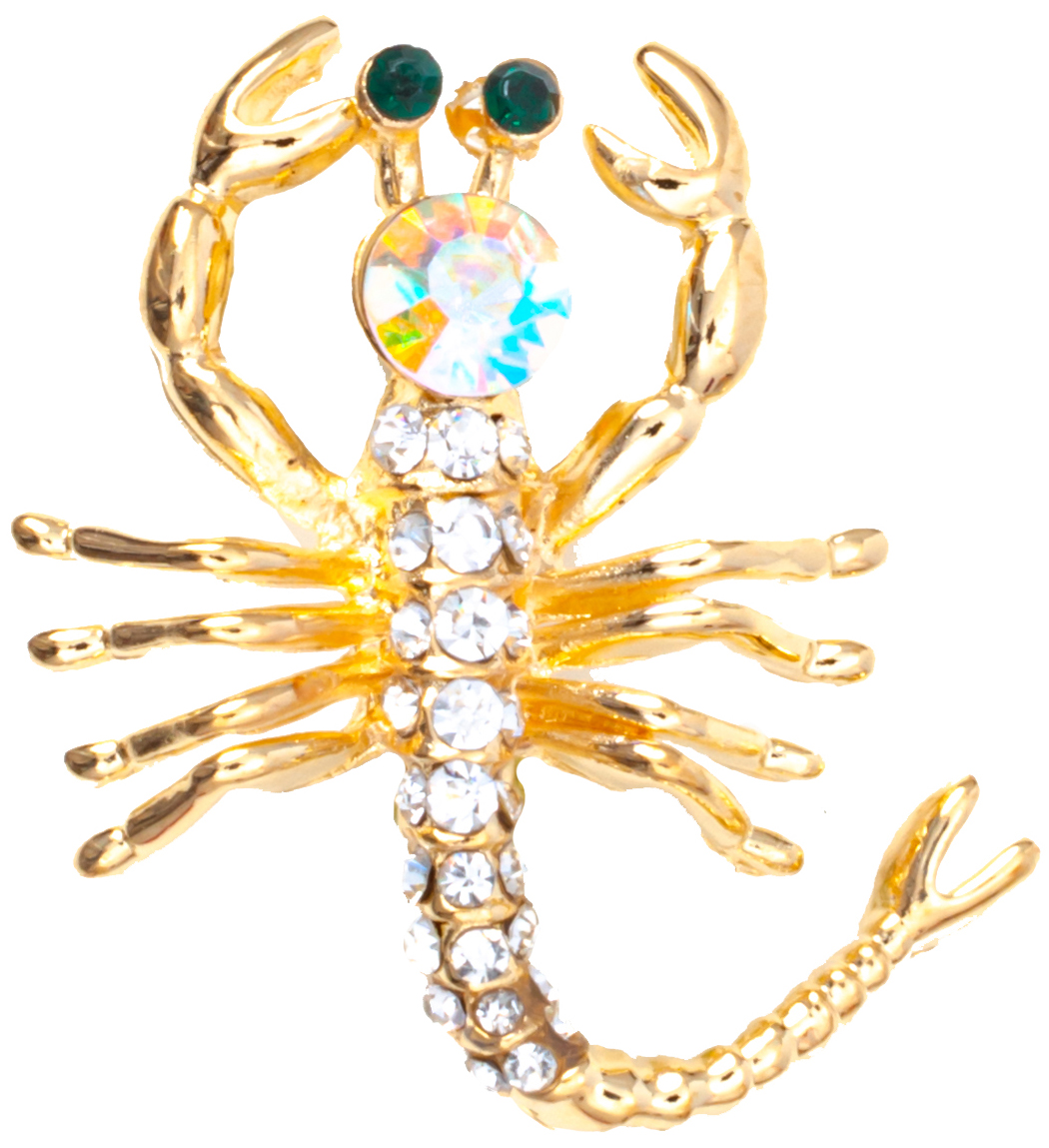 Брошь из ювелирного сплава с кристаллом WowMan Jewelry RD012455341102, RD012455341102