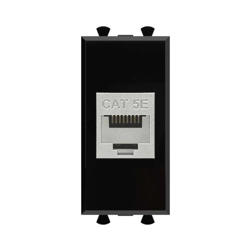 Розетка компьютерная 1мод. Avanti «Черный квадрат» RJ45 кат.5E без шторок экранир., Черный
Розетка компьютерная 1мод. Avanti «Черный квадрат» RJ45 кат.5E без шторок экранир., Черный