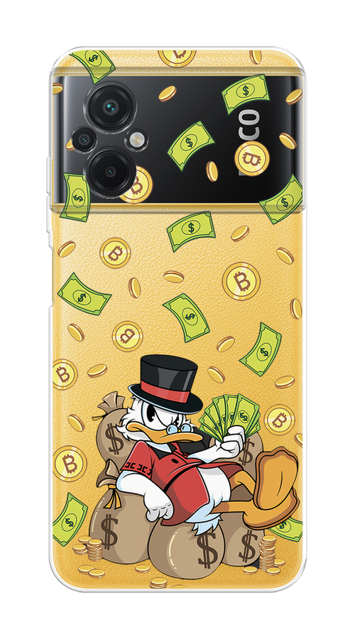 Чехол на Poco M5 "Скрудж Макдак в красном", Красный;черный;коричневый;прозрачный, 316450-1 
Чехол на Poco M5 "Скрудж Макдак в красном", Красный;черный;коричневый;прозрачный, 316450-1