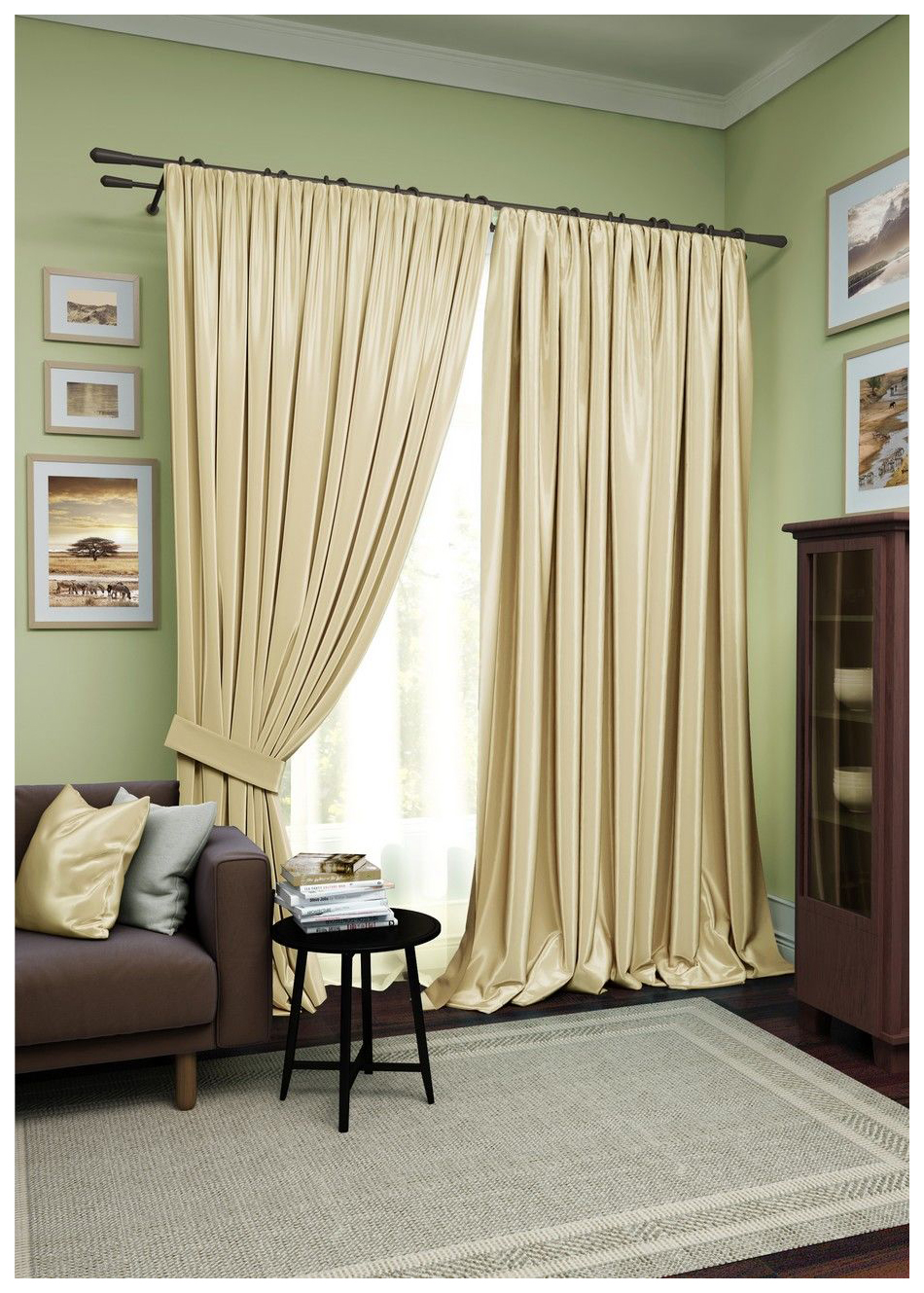 Шторы классические Kauffort Avery 220x270, 450x270, темно-бежевый/светло-бежевый, Avery
Шторы классические Kauffort Avery 220x270, 450x270, темно-бежевый/светло-бежевый, Avery