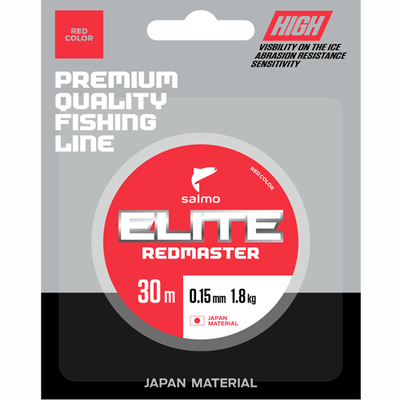 фото Леска монофильная salmo elite redmaster 0,17 мм, 30 м, 2,85 кг