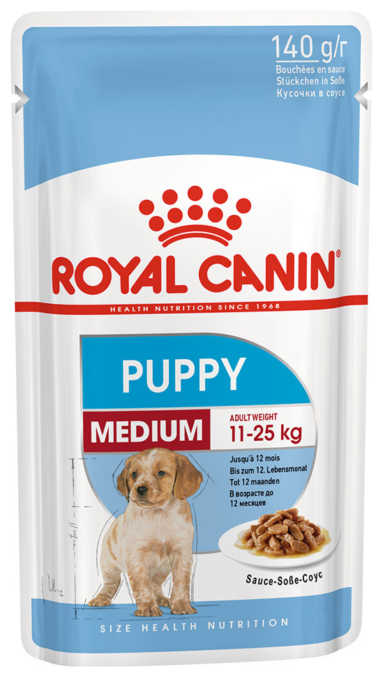 Влажный корм для щенков ROYAL CANIN Medium Puppy, для средних пород, мясо, 140г, Size Health Nutrition Wet Medium Puppy
Влажный корм для щенков ROYAL CANIN Medium Puppy, для средних пород, мясо, 140г, Size Health Nutrition Wet Medium Puppy
