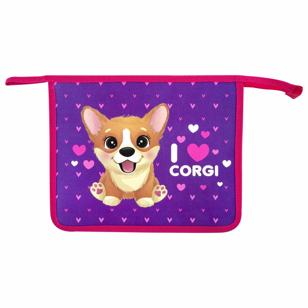 Папка для тетрадей Пифагор А5 1 отделение пластик на молнии I love corgi 271085, Фиолетовый, 271085
Папка для тетрадей Пифагор А5 1 отделение пластик на молнии I love corgi 271085, Фиолетовый, 271085