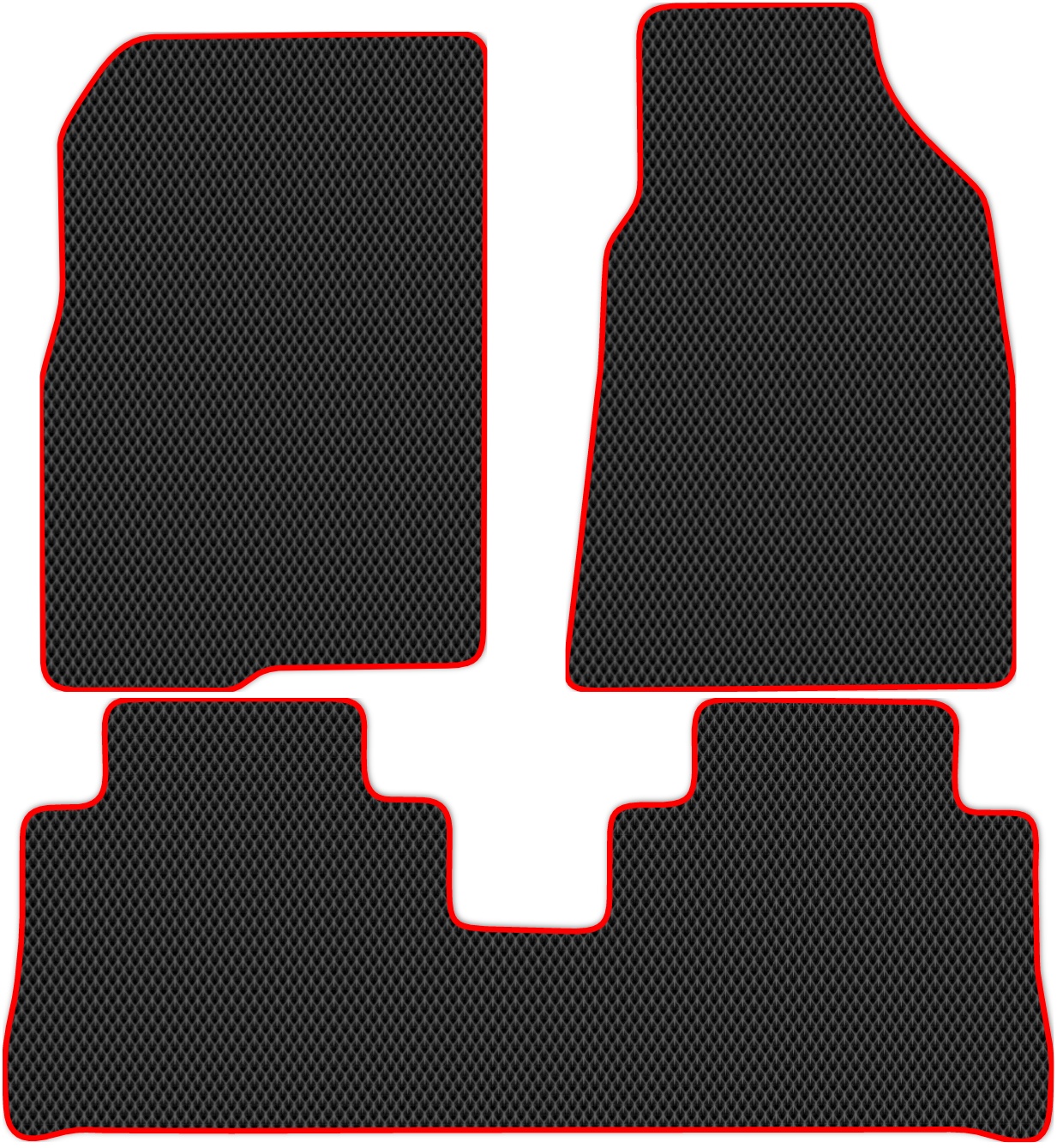 Коврики ЭВА в салон для Opel Antara 1 (C105) 2006 - 2011, 3 шт. черный, красный кант, 3801-W3N-H 
Коврики ЭВА в салон для Opel Antara 1 (C105) 2006 - 2011, 3 шт. черный, красный кант, 3801-W3N-H