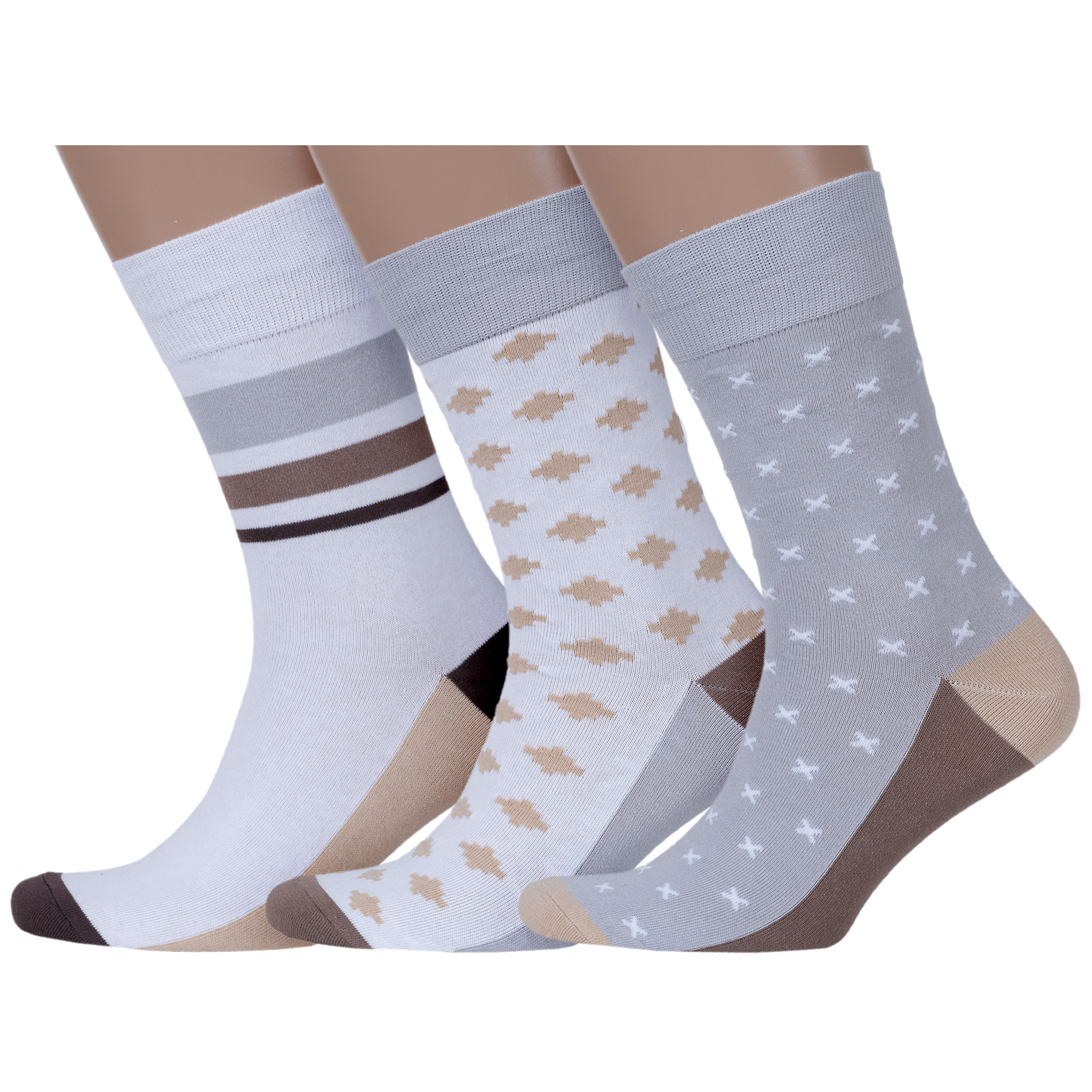 Комплект носков мужских MoscowSocksClub msk3-М46 разноцветных 25, Белый;серый, msk3-М46
Комплект носков мужских MoscowSocksClub msk3-М46 разноцветных 25, Белый;серый, msk3-М46