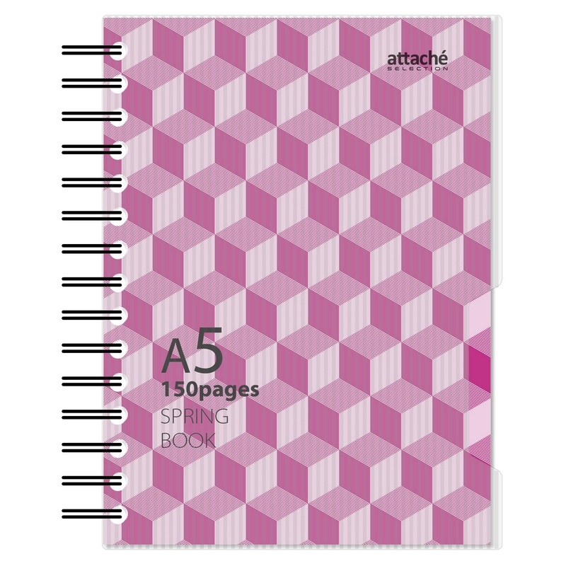 Бизнес-тетрадь Attache Selection 1014475 Spring Book A5 150 листов розовая 170х202 мм, Attache Selection
Бизнес-тетрадь Attache Selection 1014475 Spring Book A5 150 листов розовая 170х202 мм, Attache Selection