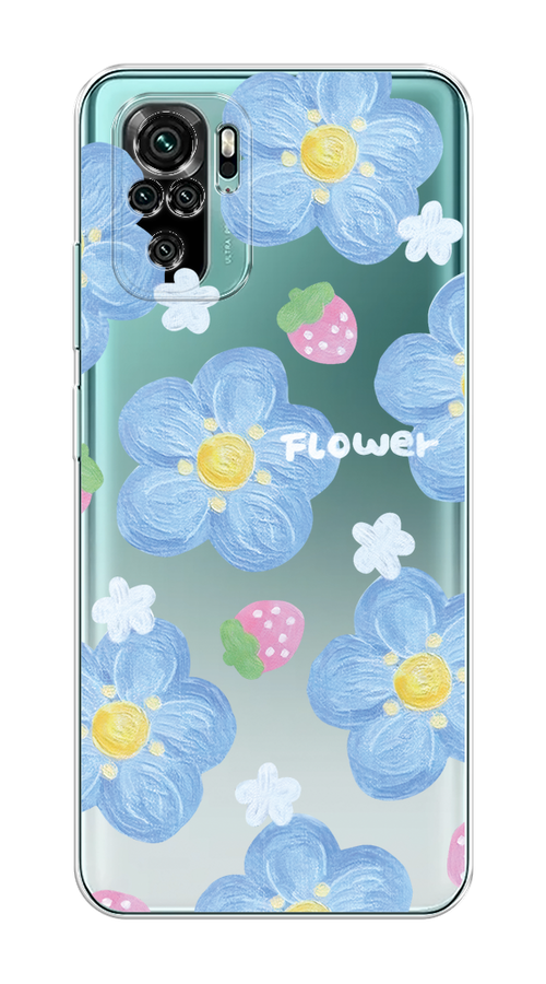 Чехол на Xiaomi Redmi Note 10 "Цветы и клубники", Прозрачный;голубой;белый, 39750-1
Чехол на Xiaomi Redmi Note 10 "Цветы и клубники", Прозрачный;голубой;белый, 39750-1