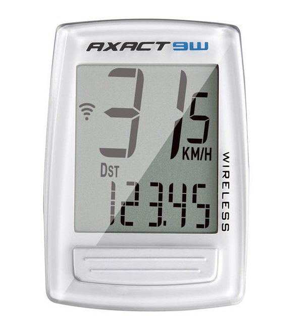 410000005 Велокомпьютер AXACT 9W, беспроводной белый 
410000005 Велокомпьютер AXACT 9W, беспроводной белый
