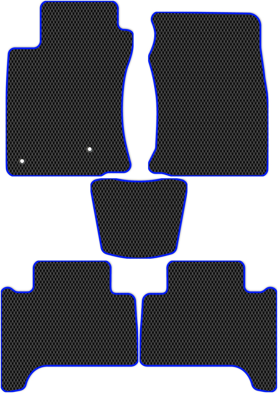 Коврики ЭВА в салон для Toyota Land Cruiser Prado 3 2002 - 2009, 5 шт. черный, синий кант, 4820-S5YT-H 
Коврики ЭВА в салон для Toyota Land Cruiser Prado 3 2002 - 2009, 5 шт. черный, синий кант, 4820-S5YT-H