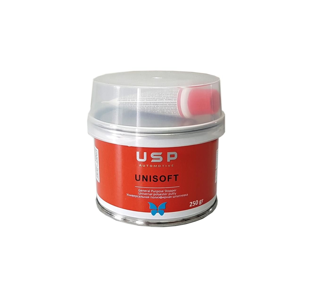 Шпатлевка автомобильная USP Automotive 0,25 кг., Универсальная шпатлевка USP Unisoft 0,25 кг.
Шпатлевка автомобильная USP Automotive 0,25 кг., Универсальная шпатлевка USP Unisoft 0,25 кг.