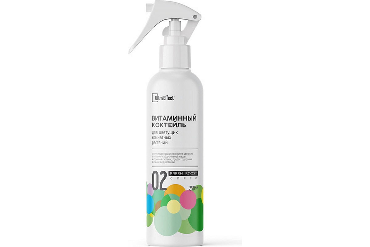 EffectBio Витаминный коктейль для цветущих комнатных растений UltraEffect Fresh Boost, спр
EffectBio Витаминный коктейль для цветущих комнатных растений UltraEffect Fresh Boost, спр