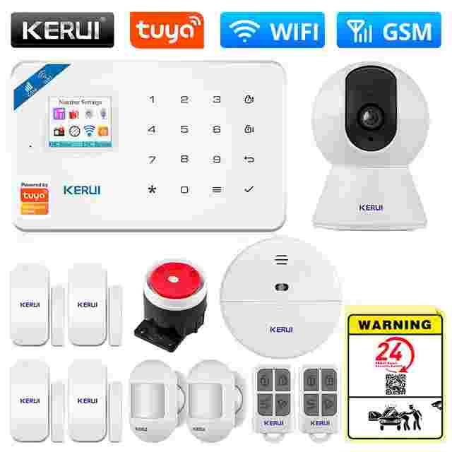 Охранная сигнализация Kerui Tuya W181 (набор 9), Wi-Fi GSM, управление с телефона, Белый, Tuya W181
Охранная сигнализация Kerui Tuya W181 (набор 9), Wi-Fi GSM, управление с телефона, Белый, Tuya W181