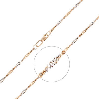 Цепочка из комбинированного золота 40 см PLATINA jewelry 21-0703-040-1111-17, 21-0703-040-1111-17
Цепочка из комбинированного золота 40 см PLATINA jewelry 21-0703-040-1111-17, 21-0703-040-1111-17