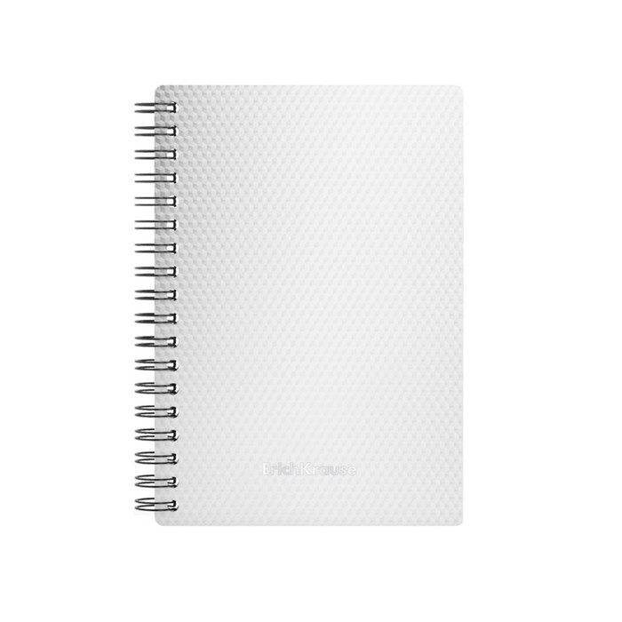 Тетрадь А6 (102 x 146 мм), 80 л в клетку на спирали ErichKrause Total White, пластиковая о
Тетрадь А6 (102 x 146 мм), 80 л в клетку на спирали ErichKrause Total White, пластиковая о