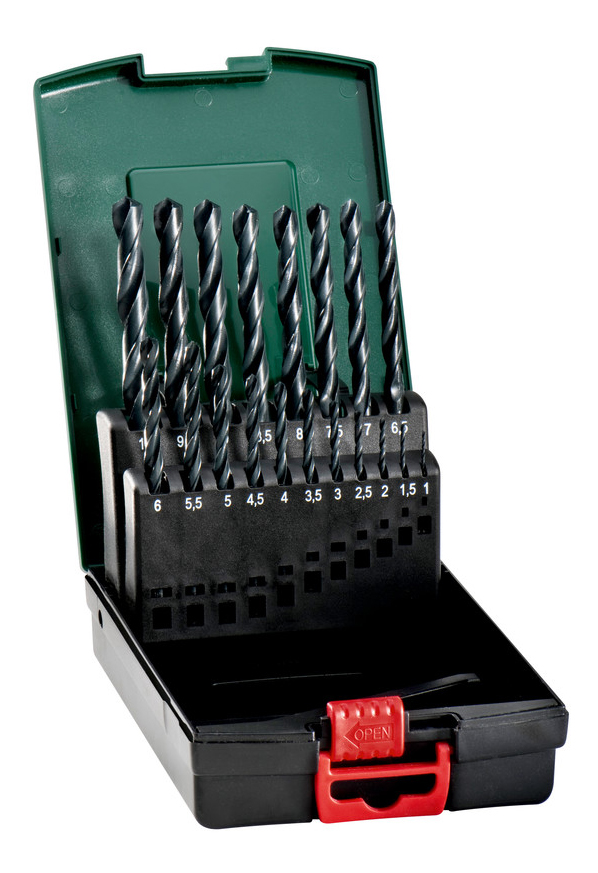 Набор сверл по металлу для дрелей, шуруповертов metabo 627164000, набор HSS-R 19 сверел (1-10 мм) металл.коробка
Набор сверл по металлу для дрелей, шуруповертов metabo 627164000, набор HSS-R 19 сверел (1-10 мм) металл.коробка
