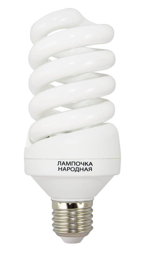фото Лампа энергосберегающая tdm sp e27 15w 4000 103x42(t2) fs народная sq0347-0009 tdm electric