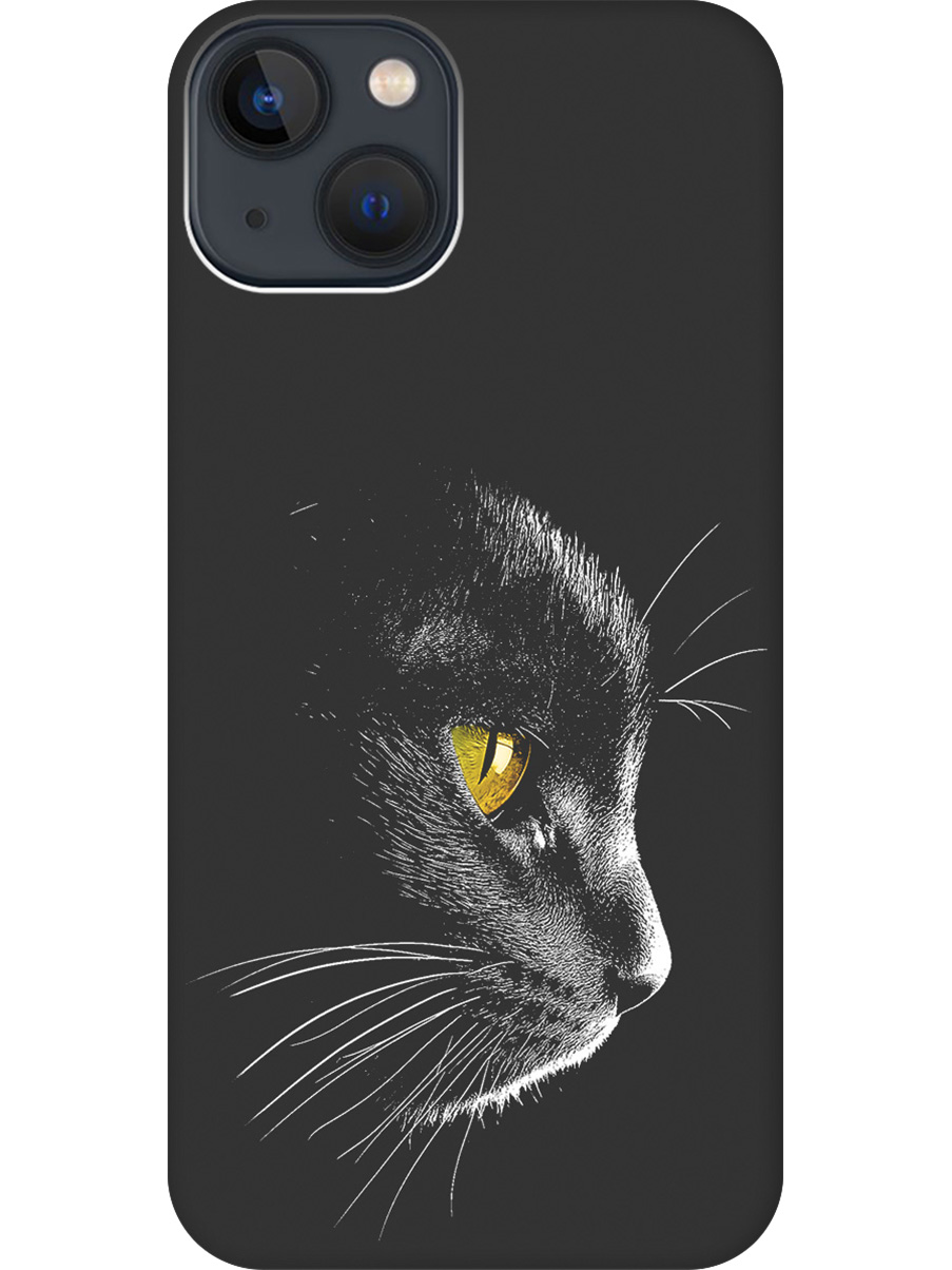 Силиконовый чехол на Apple iPhone 14 с принтом "Черный котик" матовый черный, Черный;белый;золотистый, 745400512
Силиконовый чехол на Apple iPhone 14 с принтом "Черный котик" матовый черный, Черный;белый;золотистый, 745400512