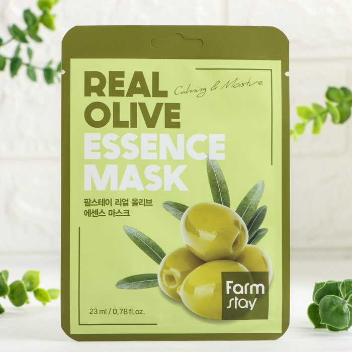 Тканевая маска для лица с экстрактом оливы FarmStay Real Olive Essence Mask
Тканевая маска для лица с экстрактом оливы FarmStay Real Olive Essence Mask
