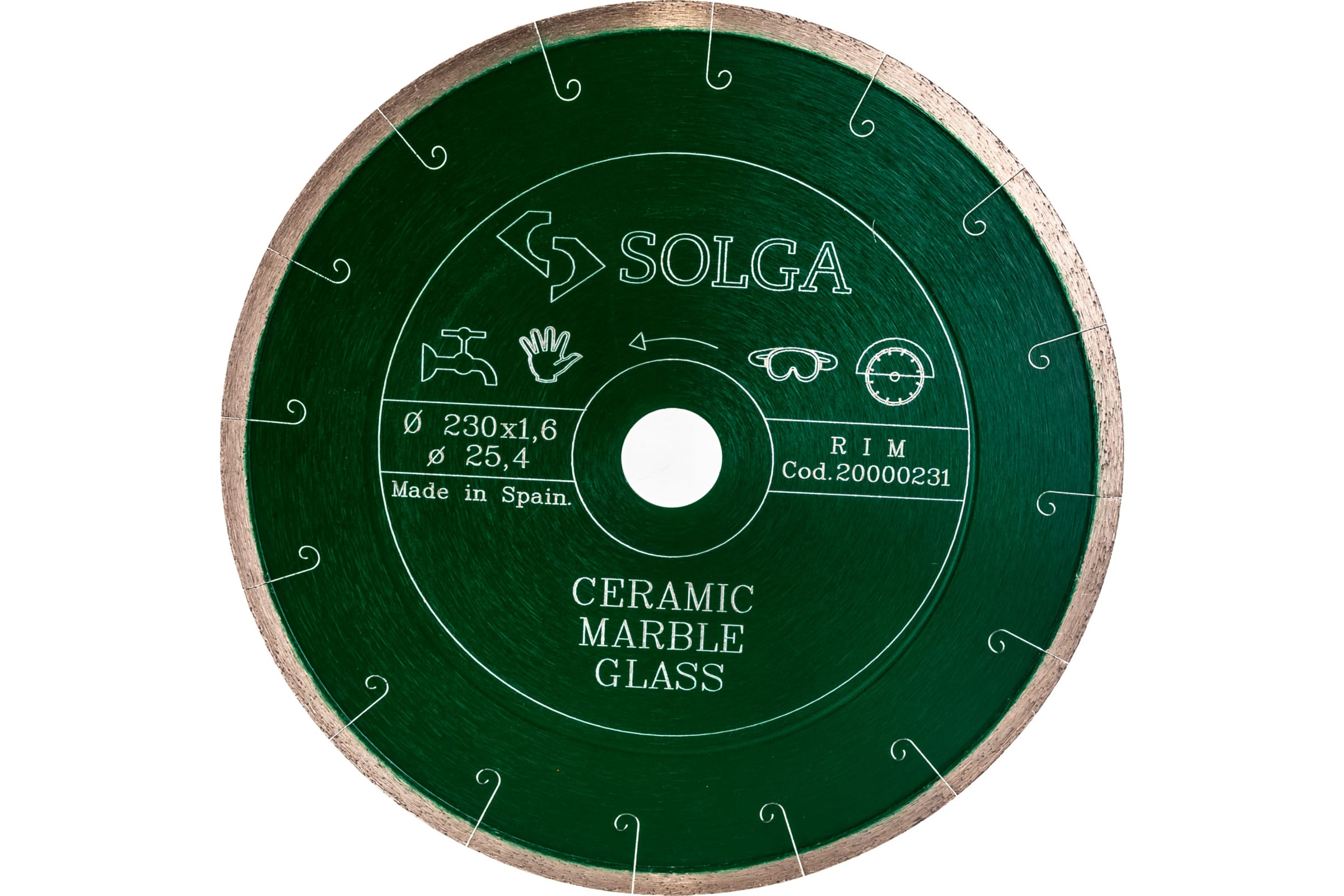 Solga Diamant Диск алмазный CERAMICS, MARBLE сплошной керамика, мрамор 230мм/25,4 20000231
Solga Diamant Диск алмазный CERAMICS, MARBLE сплошной керамика, мрамор 230мм/25,4 20000231