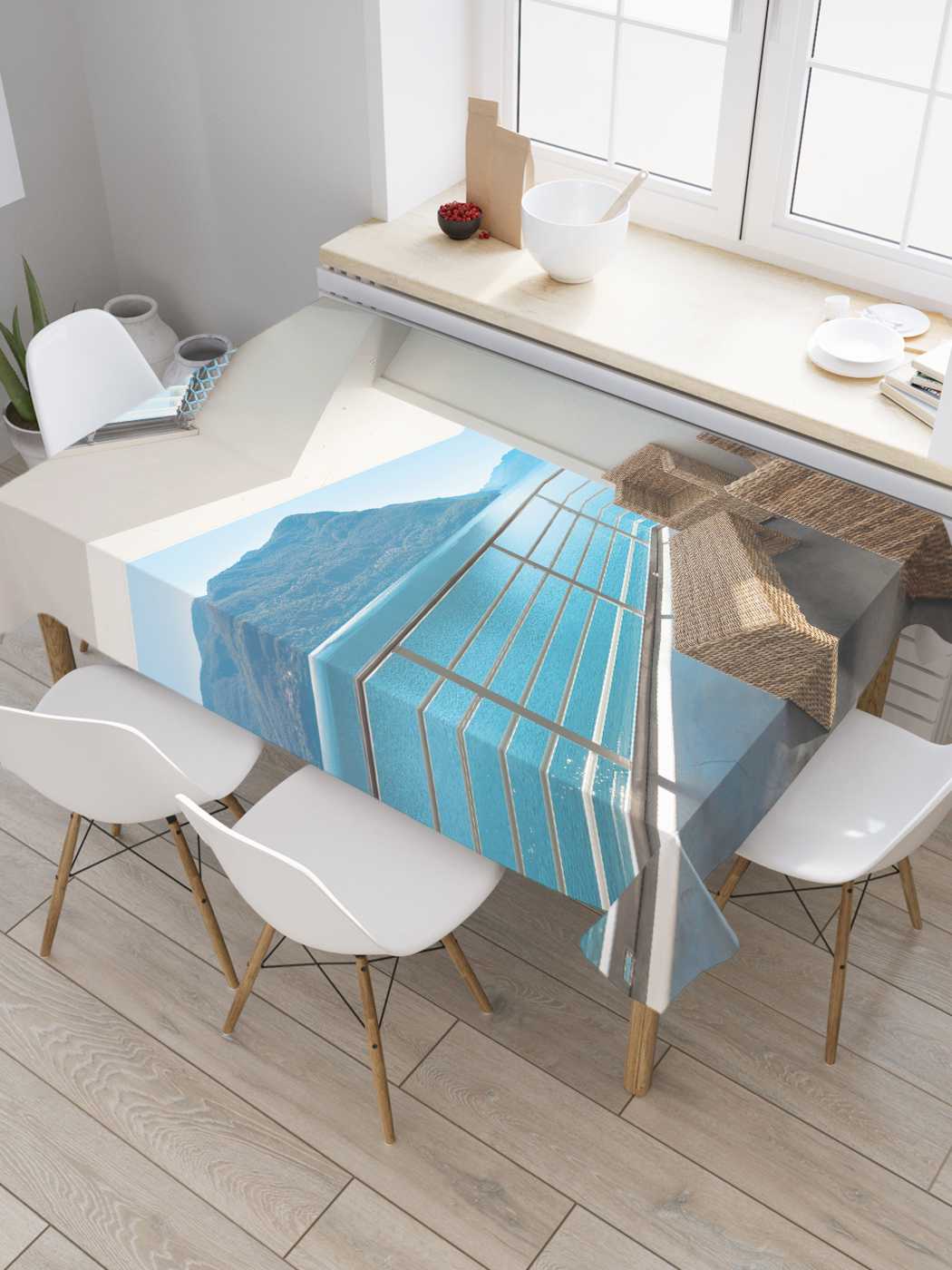 Скатерть прямоугольная JoyArty "В тени у моря" из сатена, 120x145 см, Голубой, В тени у моря
Скатерть прямоугольная JoyArty "В тени у моря" из сатена, 120x145 см, Голубой, В тени у моря