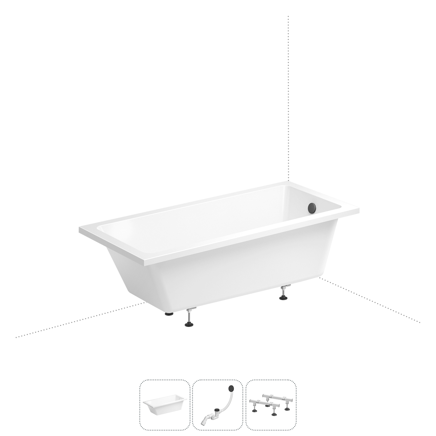 Акриловая ванна 150х80 см Wellsee FreeDom 231101007 в наборе 3 в 1, Белый, Bath.FreeDom_ветка_B_слив-перелив матовый черный
Акриловая ванна 150х80 см Wellsee FreeDom 231101007 в наборе 3 в 1, Белый, Bath.FreeDom_ветка_B_слив-перелив матовый черный