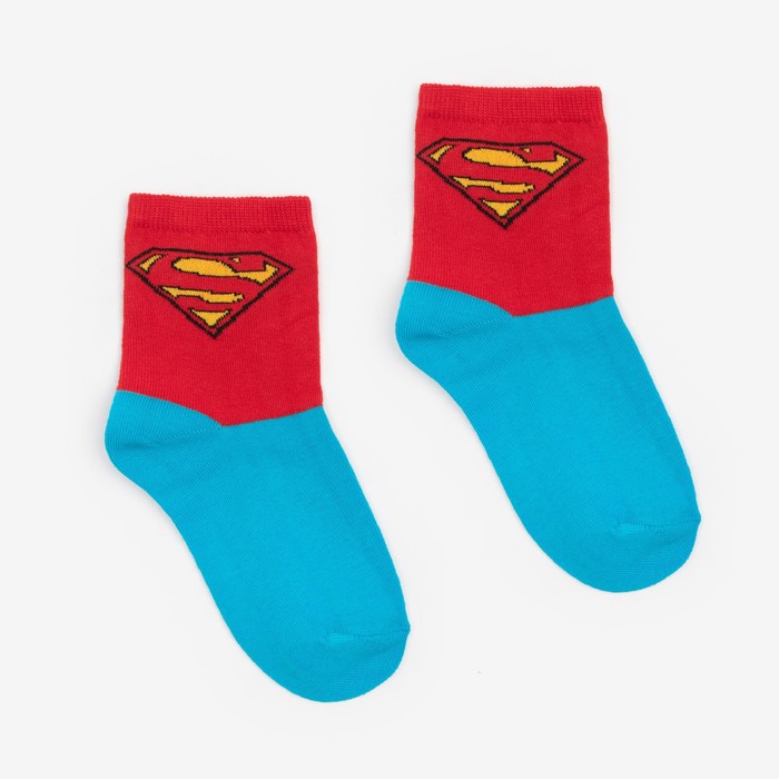 Носки детские "Superman", цвет красный/синий, размер 16 (26-28), Одежда и текстиль «DC Comics»
Носки детские "Superman", цвет красный/синий, размер 16 (26-28), Одежда и текстиль «DC Comics»