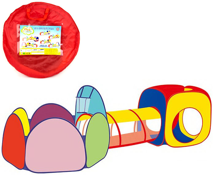 фото Детская игровая палатка playsmart с тоннелем и игровой зоной 109595
