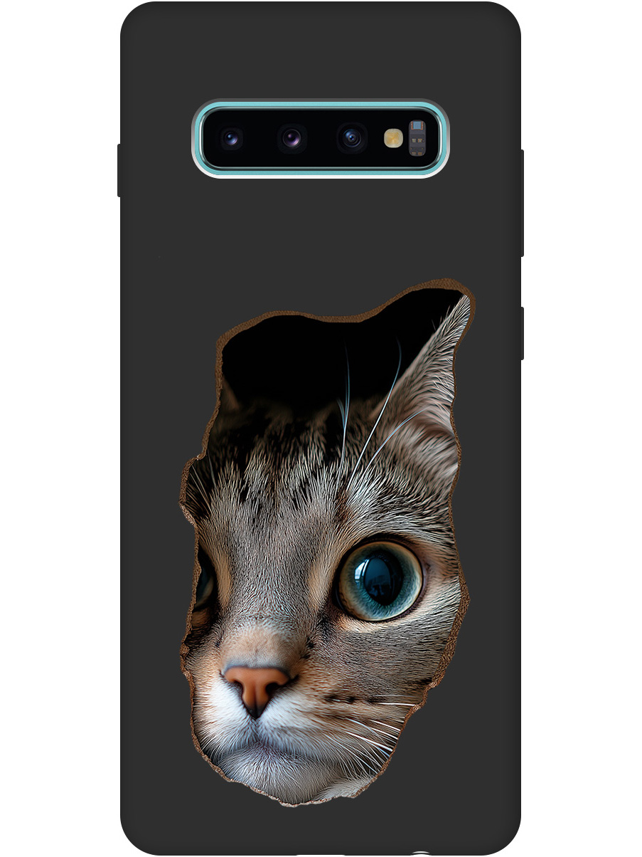 Силиконовый чехол на Samsung Galaxy S10+ с принтом "Котик в стене" матовый черный, Черный;коричневый;белый, 720461112
Силиконовый чехол на Samsung Galaxy S10+ с принтом "Котик в стене" матовый черный, Черный;коричневый;белый, 720461112