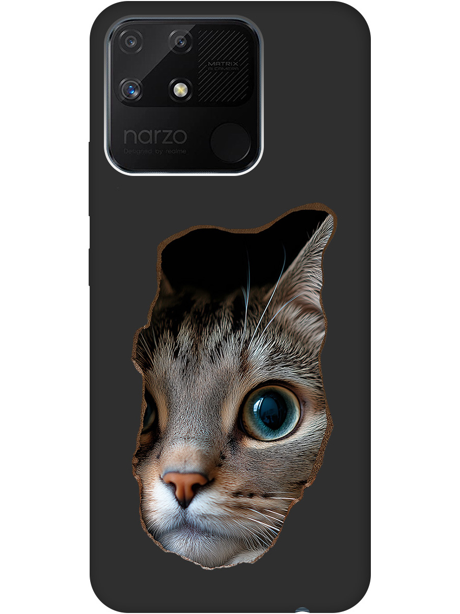 Силиконовый чехол на Realme narzo 50A с принтом "Котик в стене" матовый черный, Черный;коричневый;белый, 740189912
Силиконовый чехол на Realme narzo 50A с принтом "Котик в стене" матовый черный, Черный;коричневый;белый, 740189912
