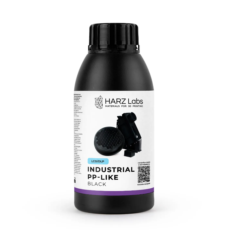 Фотополимерная смола HARZ Labs Industrial PP-Like, черный (500 гр), Industrial PP-Like
Фотополимерная смола HARZ Labs Industrial PP-Like, черный (500 гр), Industrial PP-Like