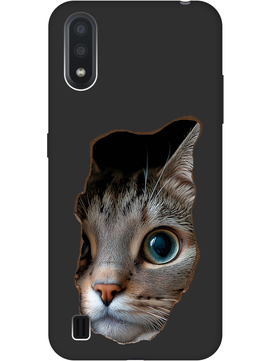 Силиконовый чехол на Samsung Galaxy A01 с принтом "Котик в стене" матовый черный, Черный;коричневый;белый, 722444412
Силиконовый чехол на Samsung Galaxy A01 с принтом "Котик в стене" матовый черный, Черный;коричневый;белый, 722444412