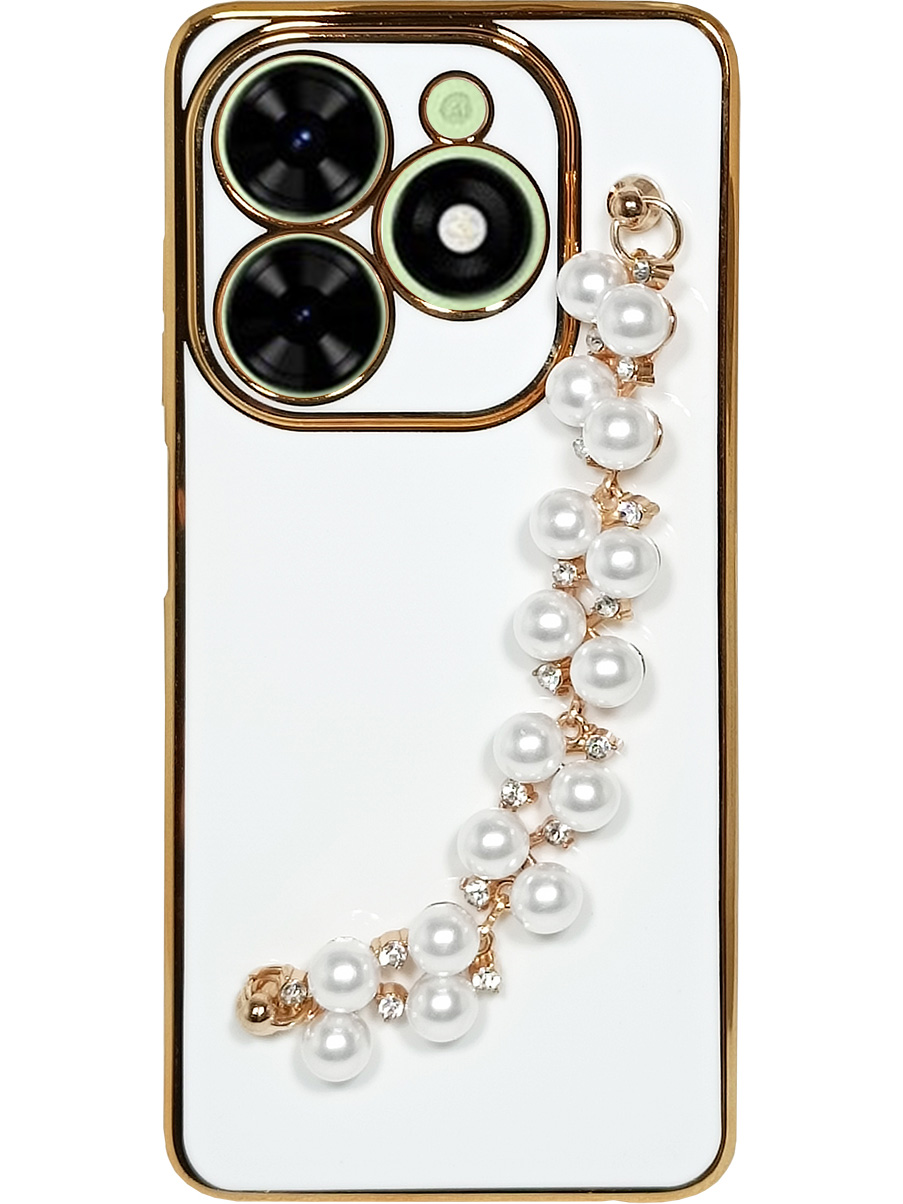 Силиконовый чехол на Tecno Spark Go 2024/Spark 20/20C/Pop 8 с цепочкой жемчуг белый, 777768822
Силиконовый чехол на Tecno Spark Go 2024/Spark 20/20C/Pop 8 с цепочкой жемчуг белый, 777768822