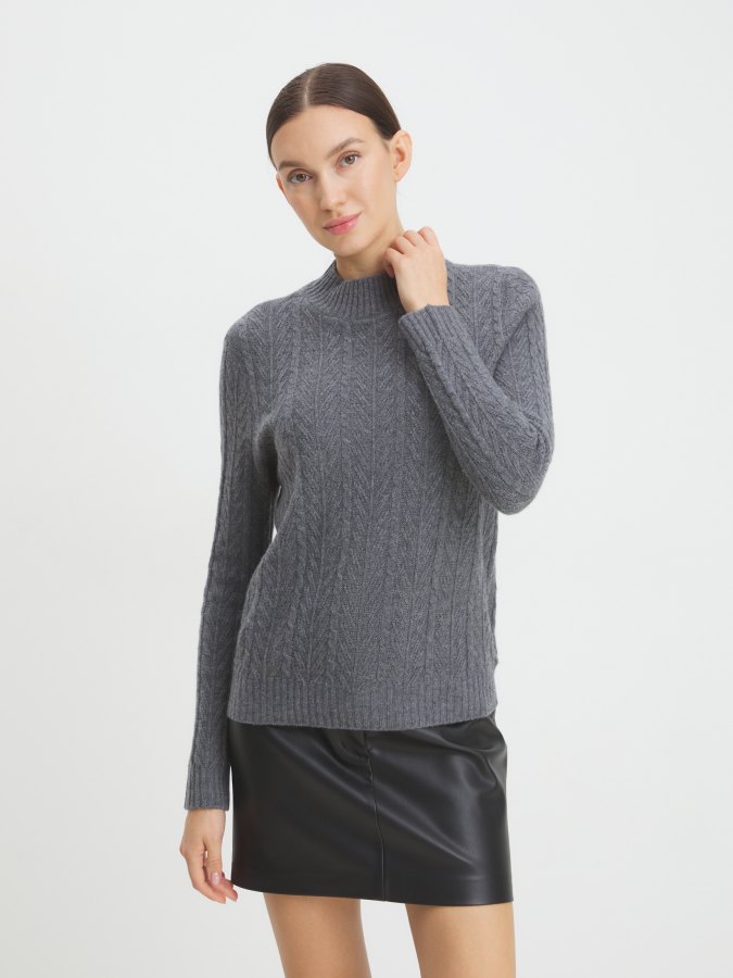 Джемпер женский Maison David BN629 серый L, BN629 
Джемпер женский Maison David BN629 серый L, BN629