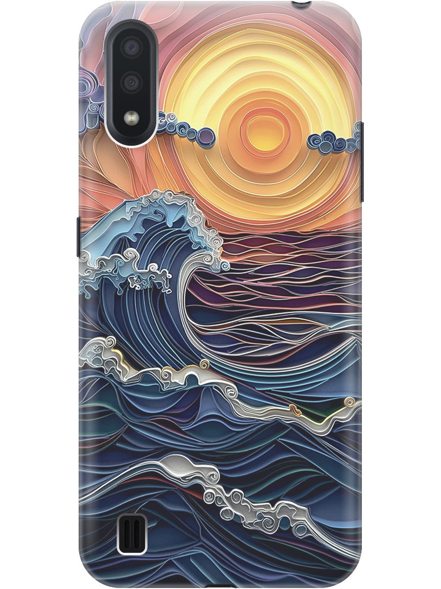 Силиконовый чехол на Samsung Galaxy A01 с принтом "Волны на закате", Прозрачный;оранжевый;синий, 722444410
Силиконовый чехол на Samsung Galaxy A01 с принтом "Волны на закате", Прозрачный;оранжевый;синий, 722444410