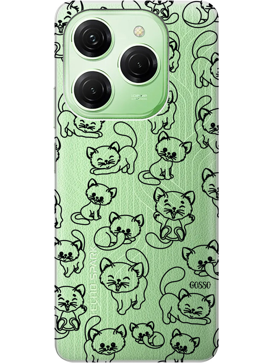 Силиконовый чехол на Tecno Spark 20 Pro с рисунком "Cute Kitties" прозрачный, Прозрачный;черный, 20011920
Силиконовый чехол на Tecno Spark 20 Pro с рисунком "Cute Kitties" прозрачный, Прозрачный;черный, 20011920