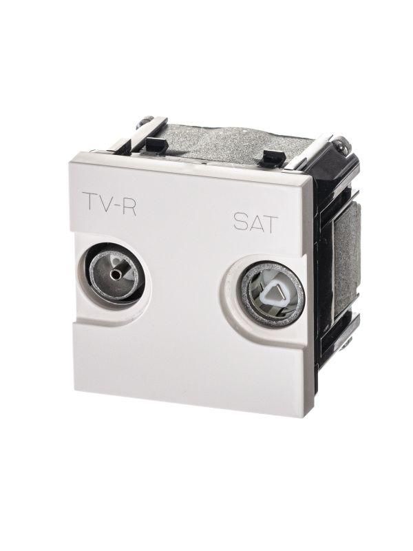 Розетка телевизионная одиночная TV/R/SAT 2мод. Zenit с накладкой бел. ABB 2CLA225130N1101, Белый
Розетка телевизионная одиночная TV/R/SAT 2мод. Zenit с накладкой бел. ABB 2CLA225130N1101, Белый