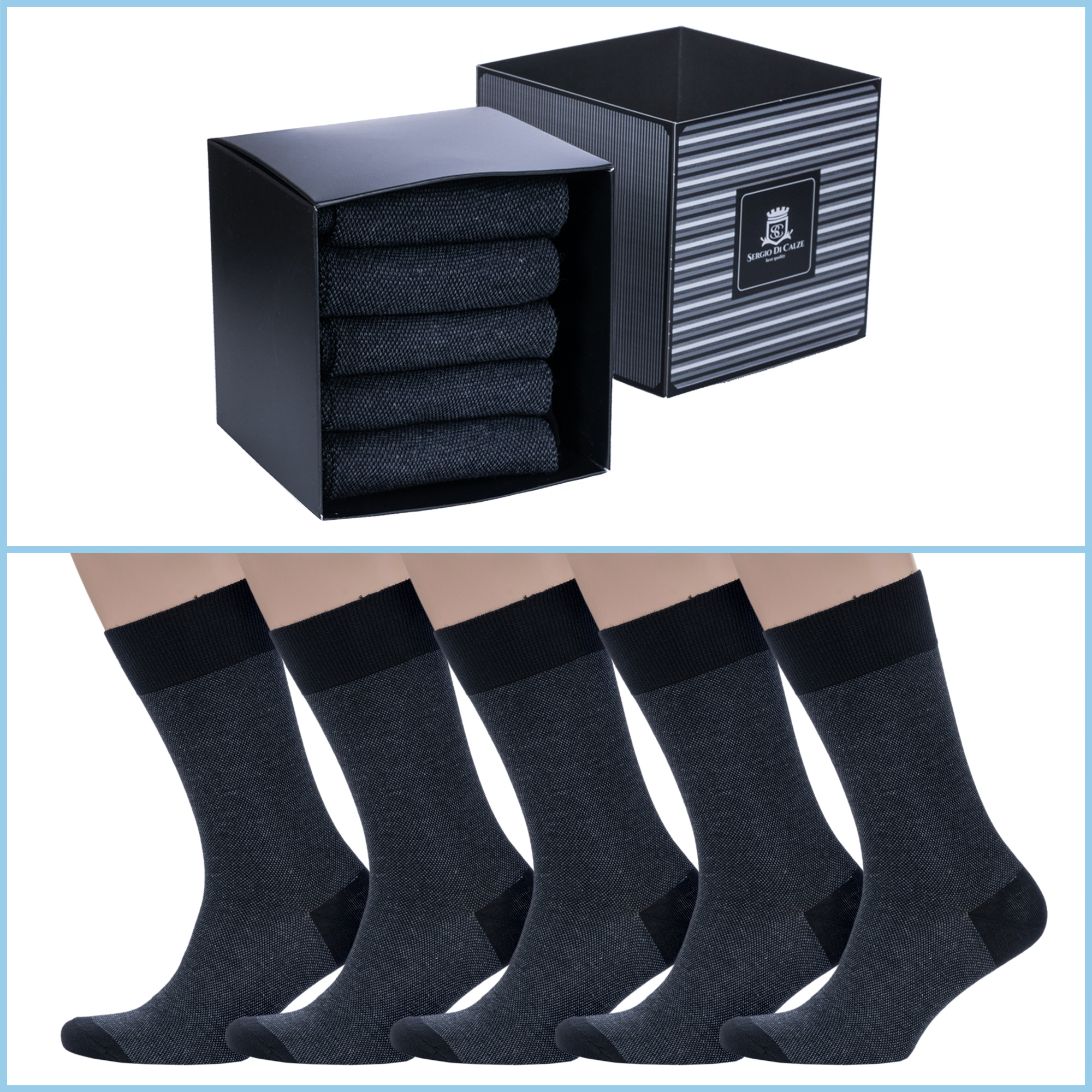 Подарочный набор носков мужских Sergio di Calze PG-15SC3-5 черных 27, Черный, PG-15SC3-5
Подарочный набор носков мужских Sergio di Calze PG-15SC3-5 черных 27, Черный, PG-15SC3-5
