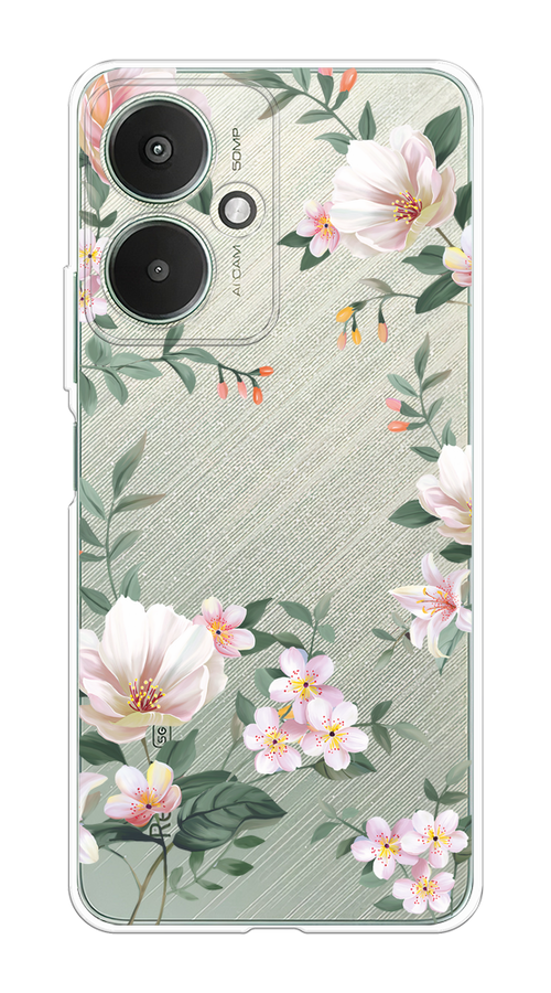 Чехол на Xiaomi Redmi 13C 5G/Redmi 13R 5G/Poco M6 5G "Beautiful white flowers", Бежевый;зеленый, 321450-1
Чехол на Xiaomi Redmi 13C 5G/Redmi 13R 5G/Poco M6 5G "Beautiful white flowers", Бежевый;зеленый, 321450-1