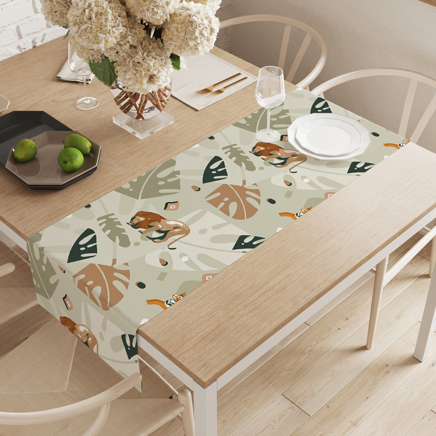 Дорожка на стол JoyArty Львы и тигры в пальмах 40х145 см, Бежевый, Львы и тигры в пальмах
Дорожка на стол JoyArty Львы и тигры в пальмах 40х145 см, Бежевый, Львы и тигры в пальмах