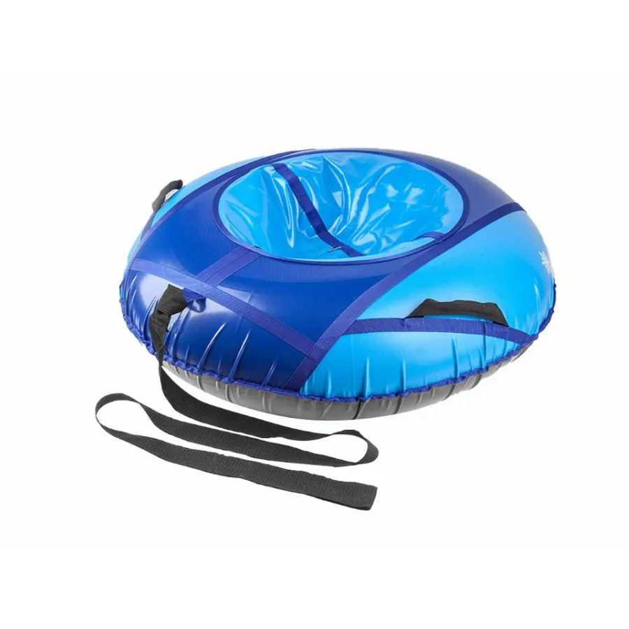 фото Санки-тюбинг stels 110 см тент с камерой в коробке синий голубой