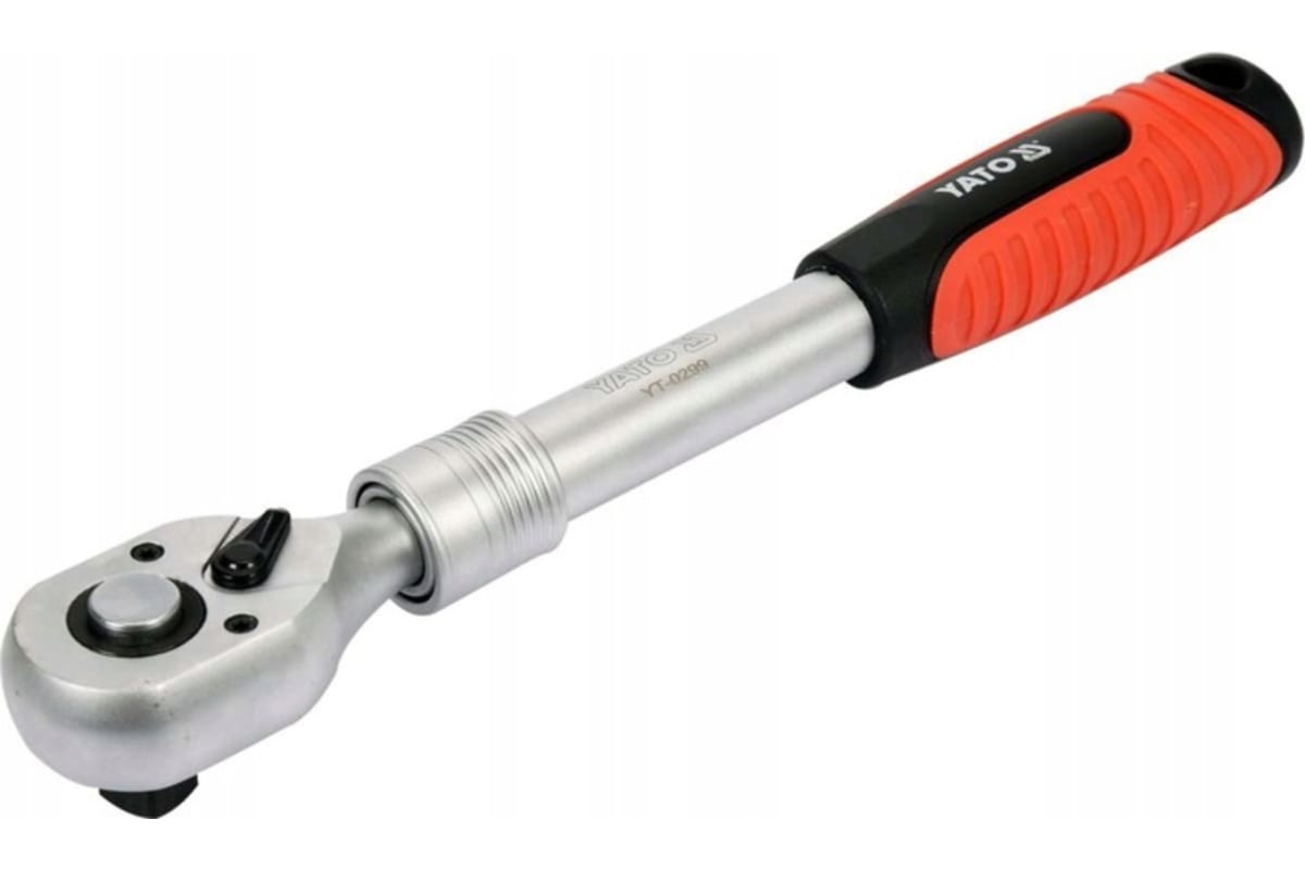 YATO YT-0299 Трещотка с пластмассовой ручкой 72 зуба, 1 2 inch, телескопическая 305-445 мм
YATO YT-0299 Трещотка с пластмассовой ручкой 72 зуба, 1 2 inch, телескопическая 305-445 мм